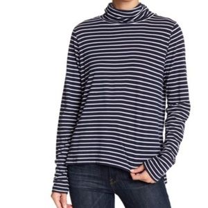 Abound Navy/White Striped  Turtleneck